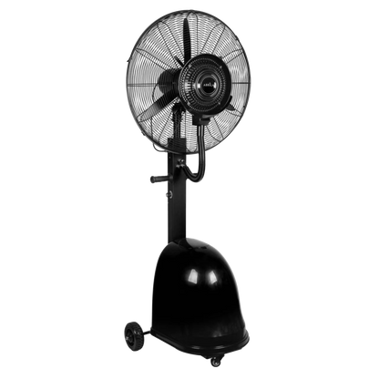 Ventilador de pie Napoleon negro con nebulizador, 49 litros, 3 aspas, Fabrilamp.