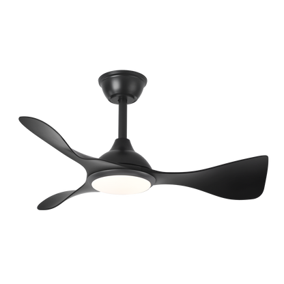 Ventilador de techo silencioso con mando a distancia ideal para el comedor