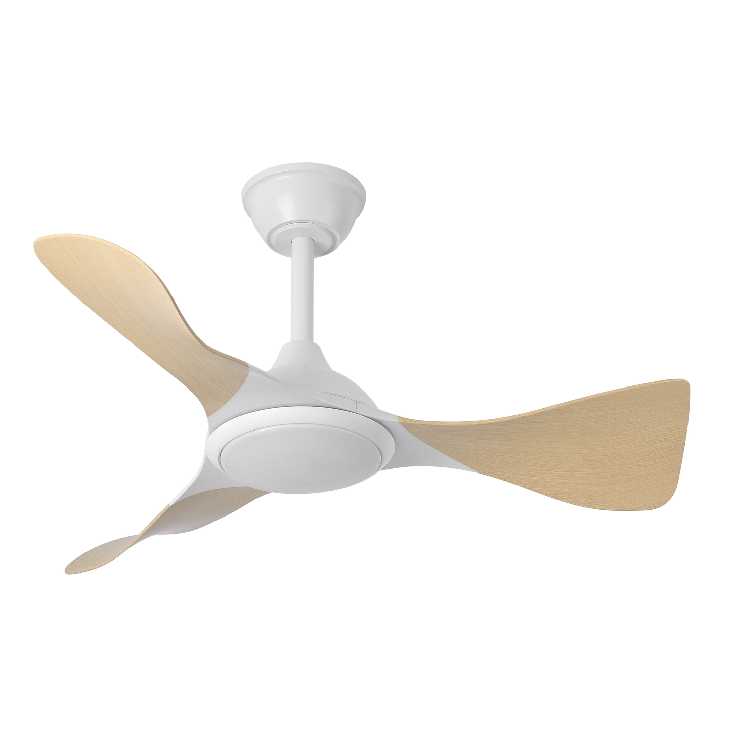 Moderno ventilador de techo con luz LED para dormitorio