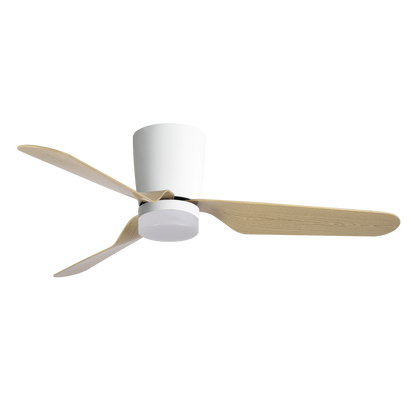 Ventilador de techo con luz LED adaptable ideal para dormitorio