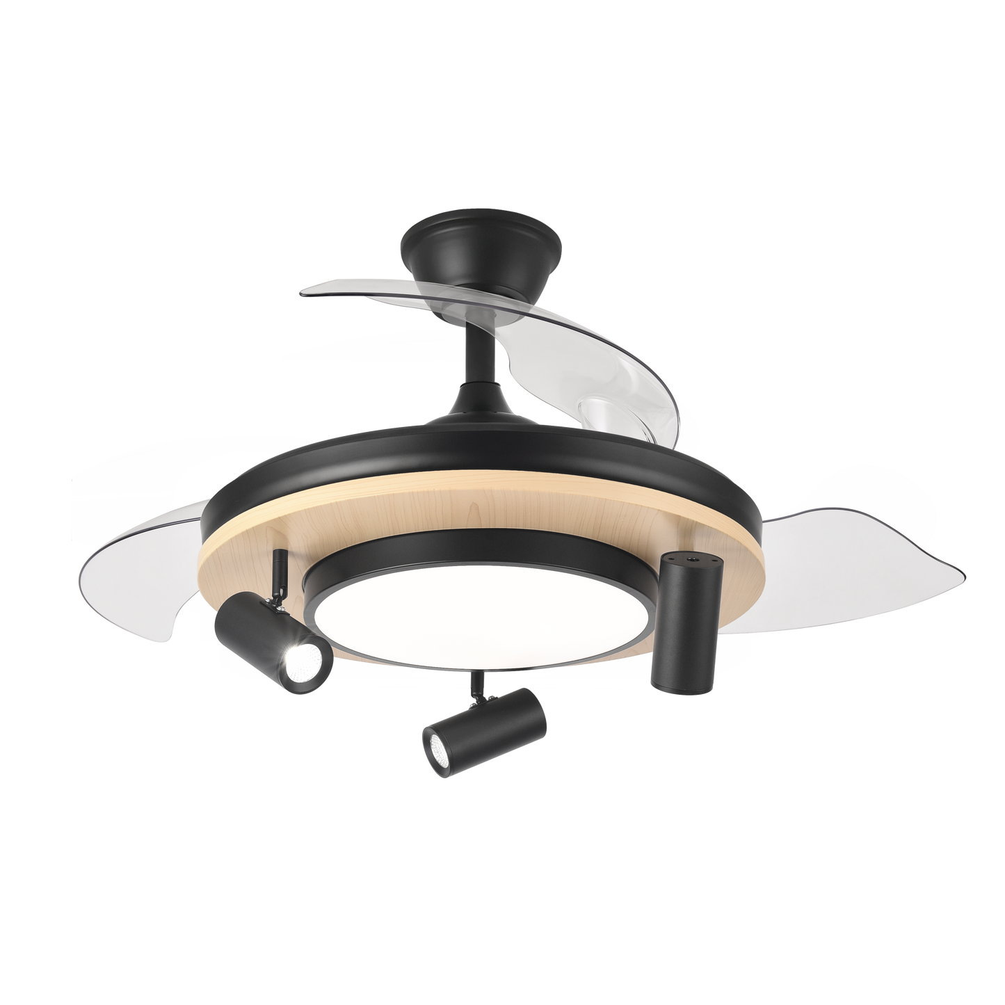 Ventilador con aspas retráctiles ideal para espacios pequeños