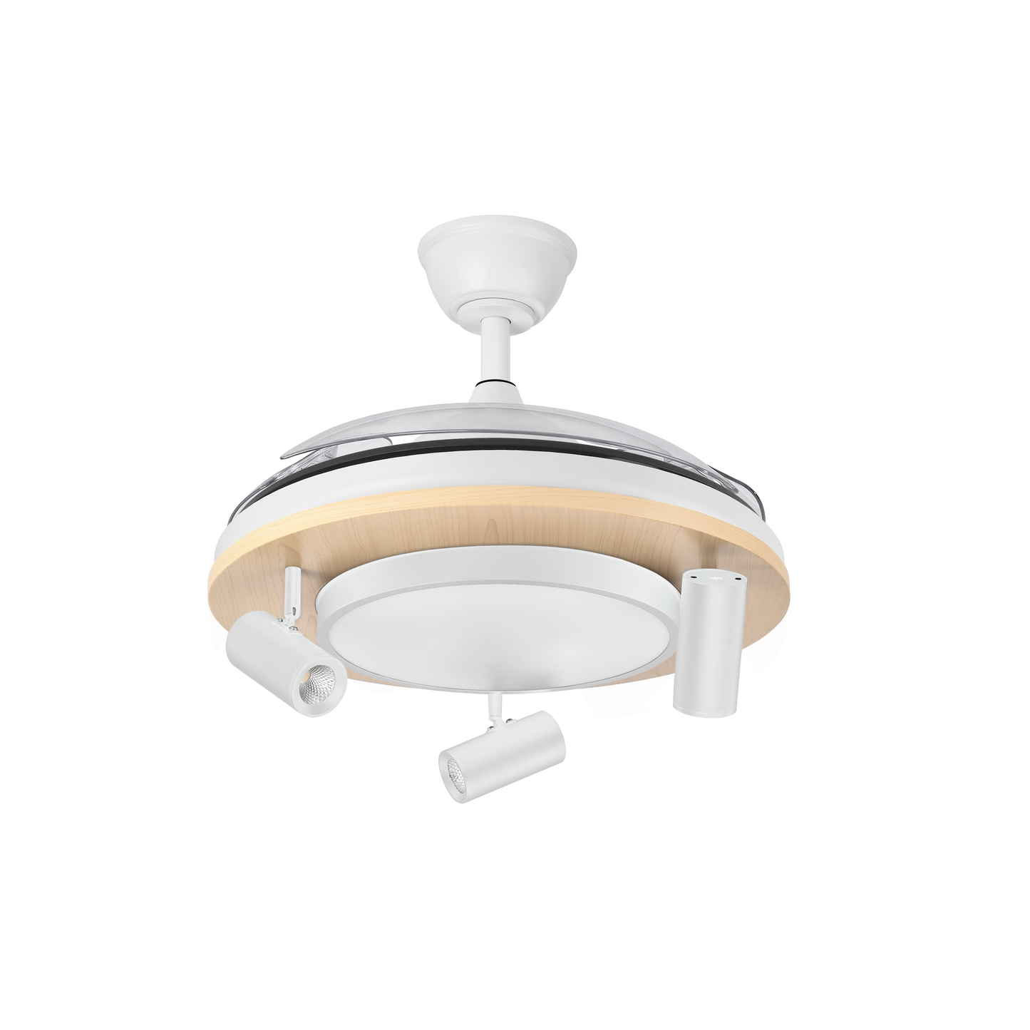 Ventilador de techo con luz LED regulable ideal para el comedor