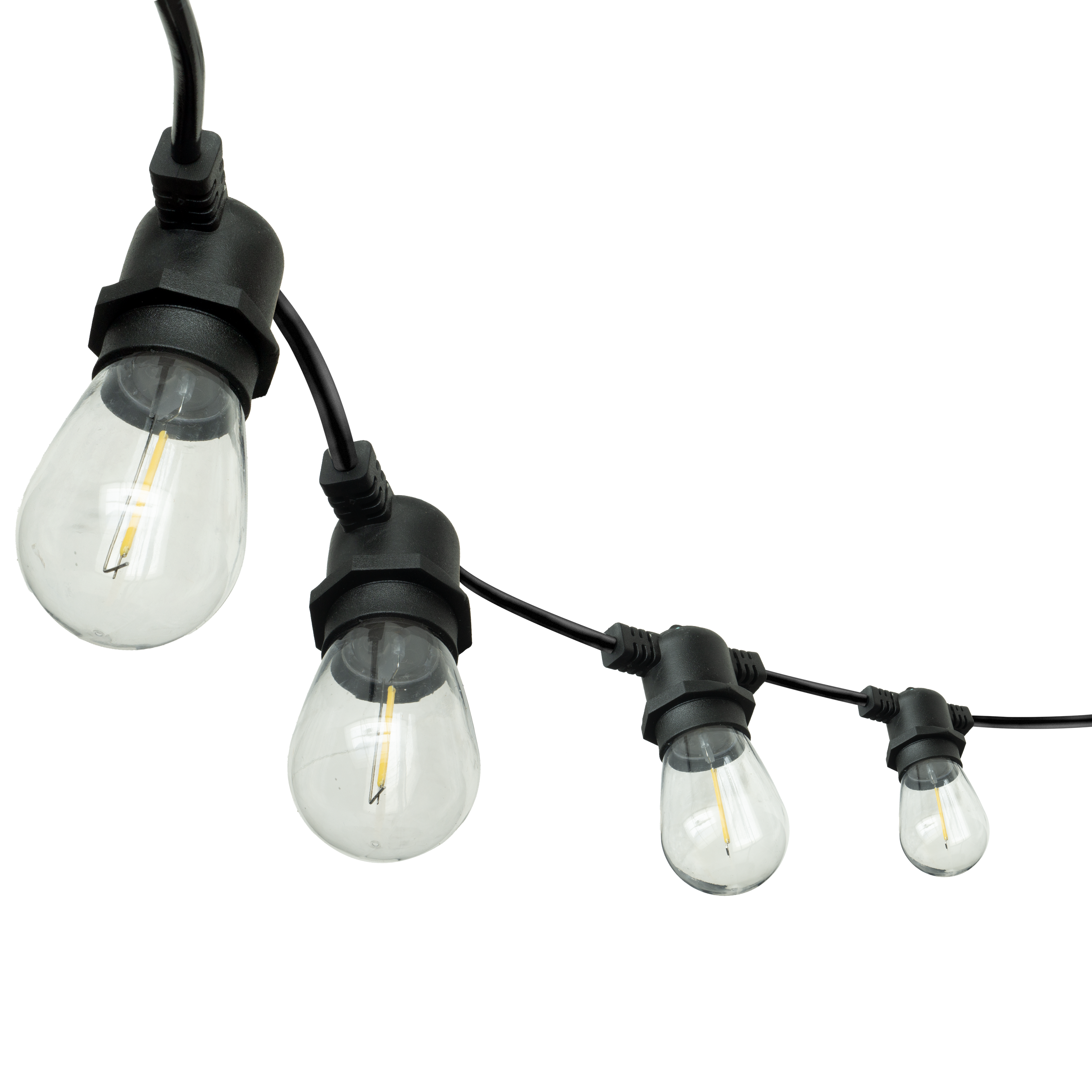 Guirnalda de luces exterior Verbena de 15 metros con 30 bombillas LED E27 de Fabrilamp