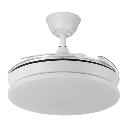 Elegante ventilador con luz regulable ideal para salón