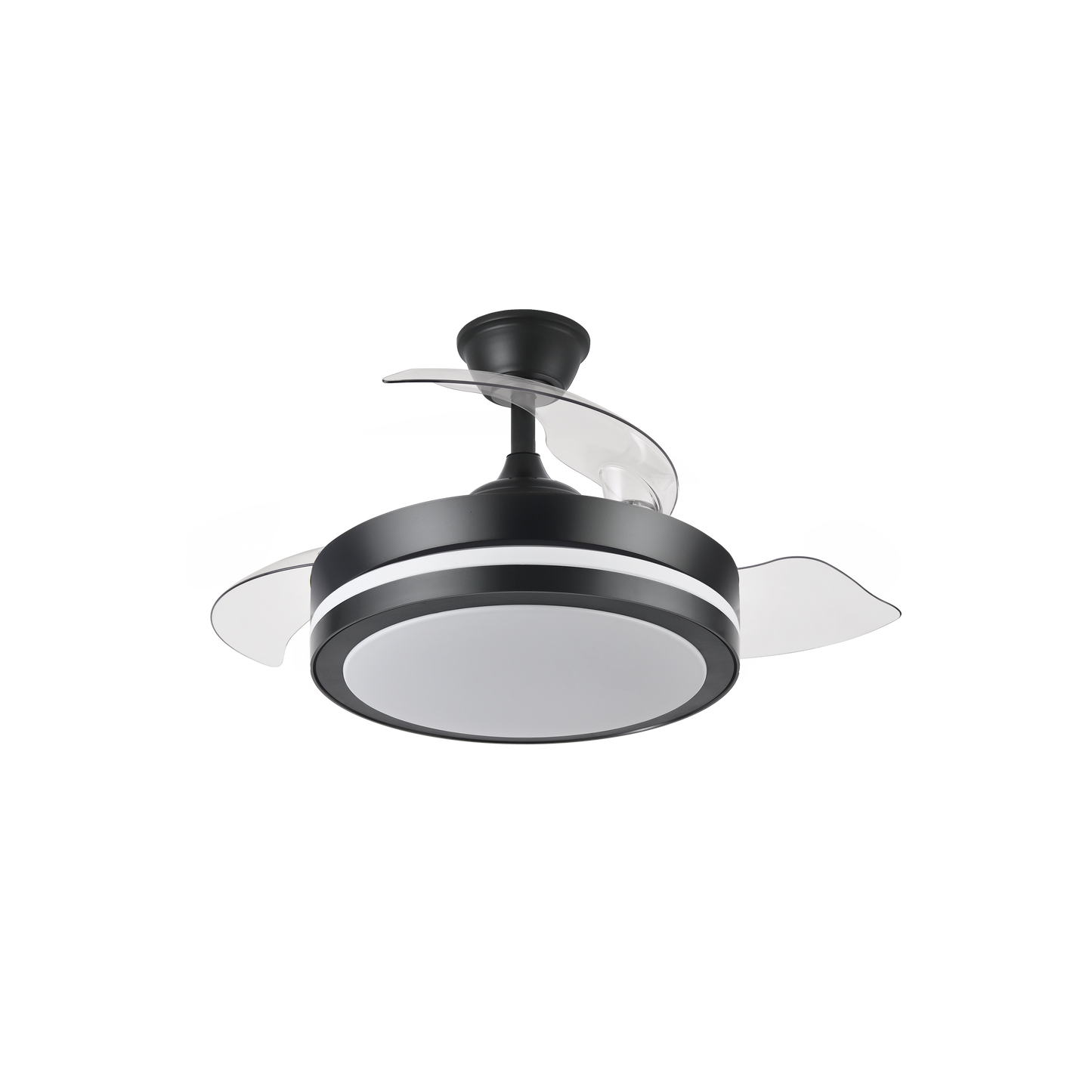 Moderno ventilador de techo con luz LED, perfecto para cualquier estancia