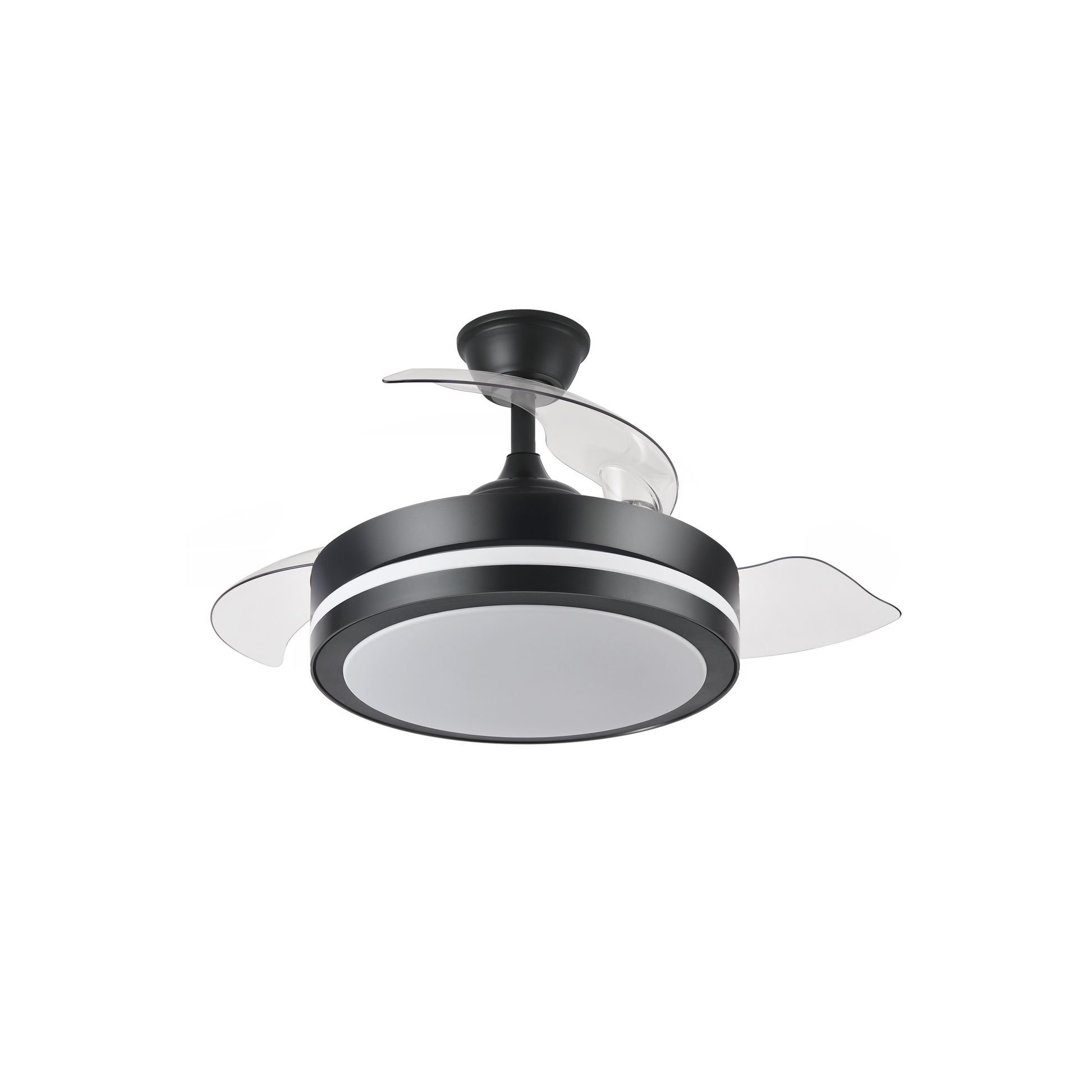 Moderno ventilador de techo con luz LED, perfecto para cualquier estancia