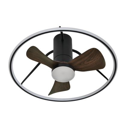 Ventilador de techo con luz LED integrada, perfecto para interior