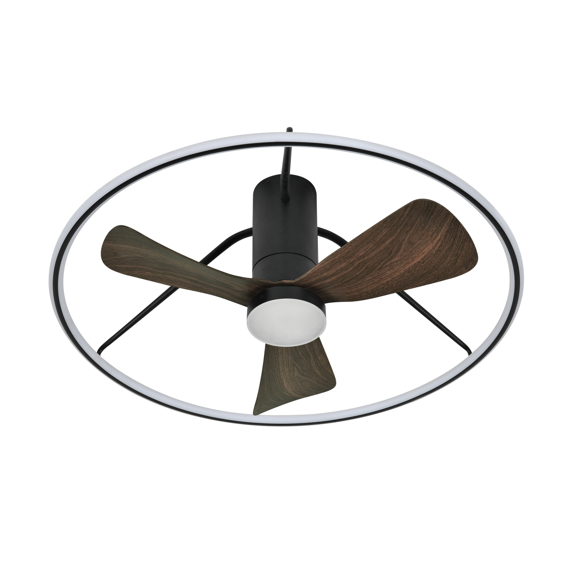 Moderno ventilador de techo con luz LED ideal para dormitorio