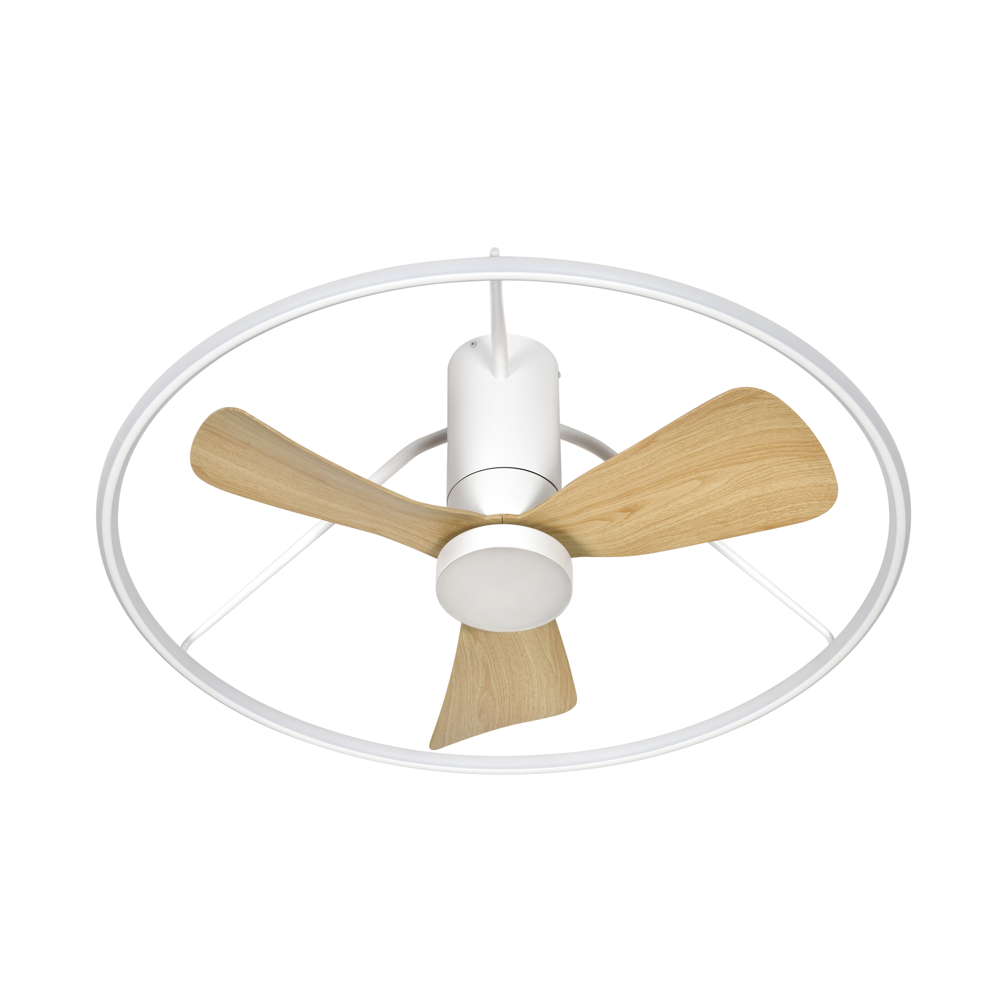 Ventilador moderno con luz LED ideal para el salón