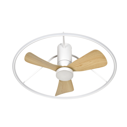 Ventilador moderno con luz LED ideal para el salón