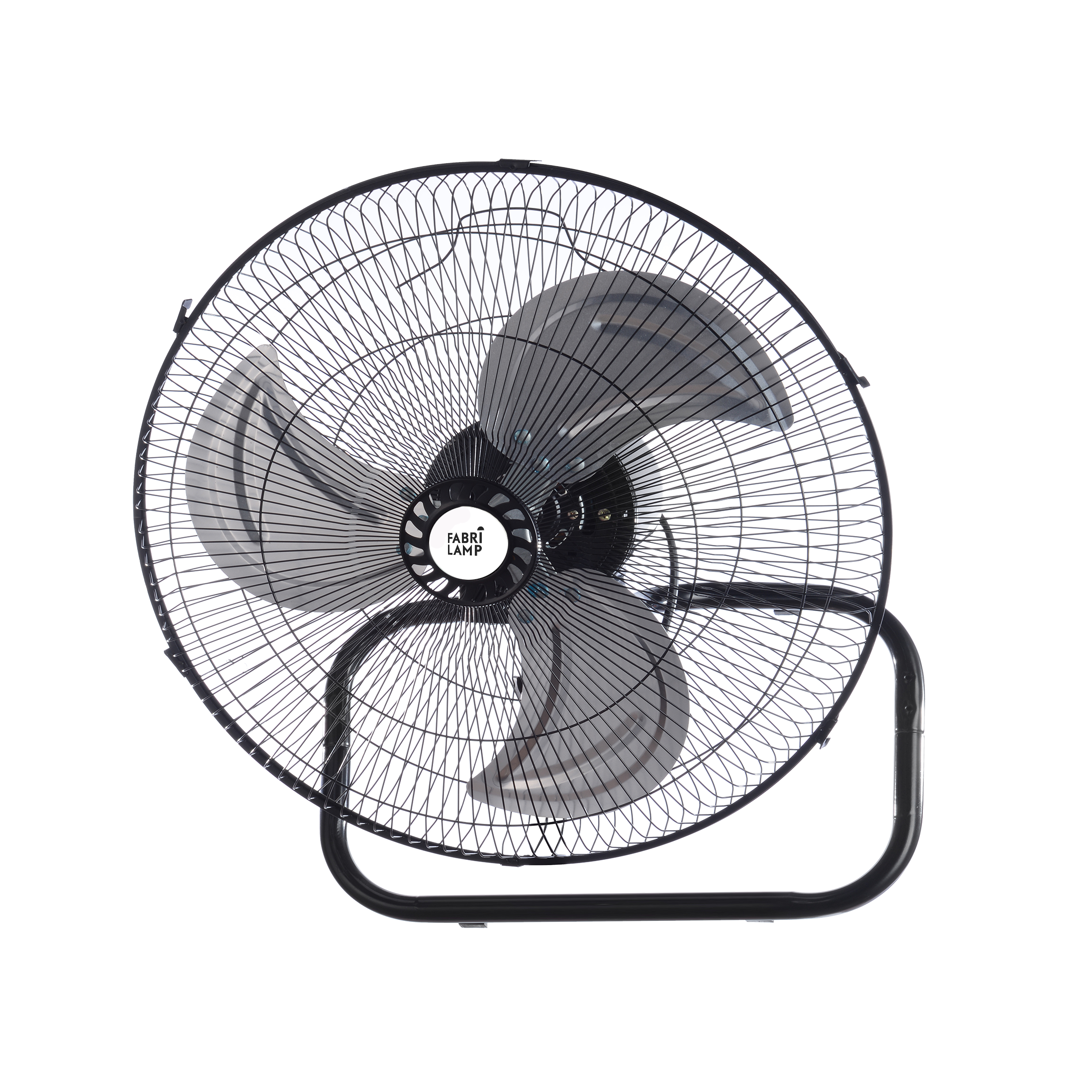 Ventilador oscilante de suelo o pared Fabrilamp con cabezal multi-orientable para refrigeración precisa