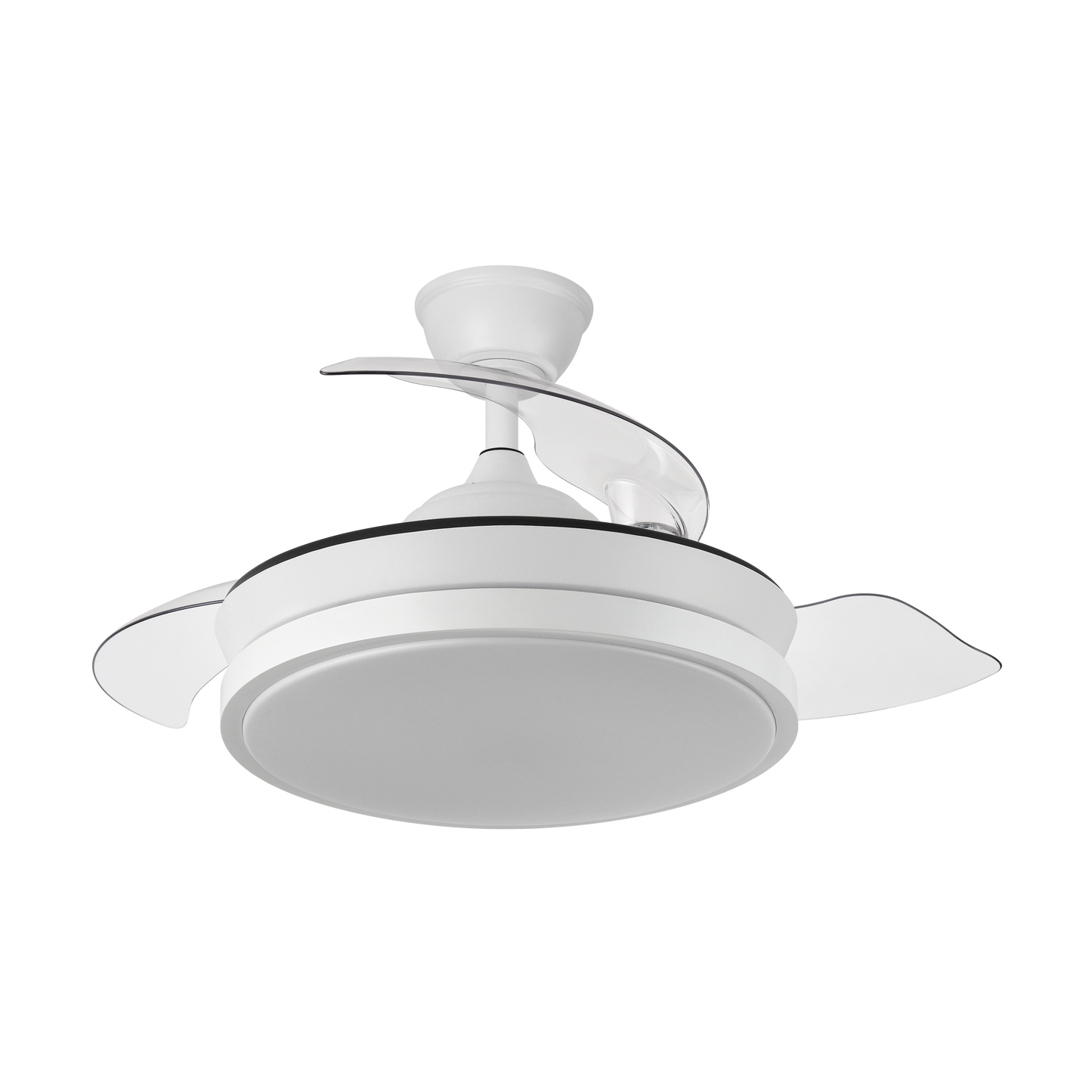 Moderno ventilador de techo con mando a distancia, perfecto para salón