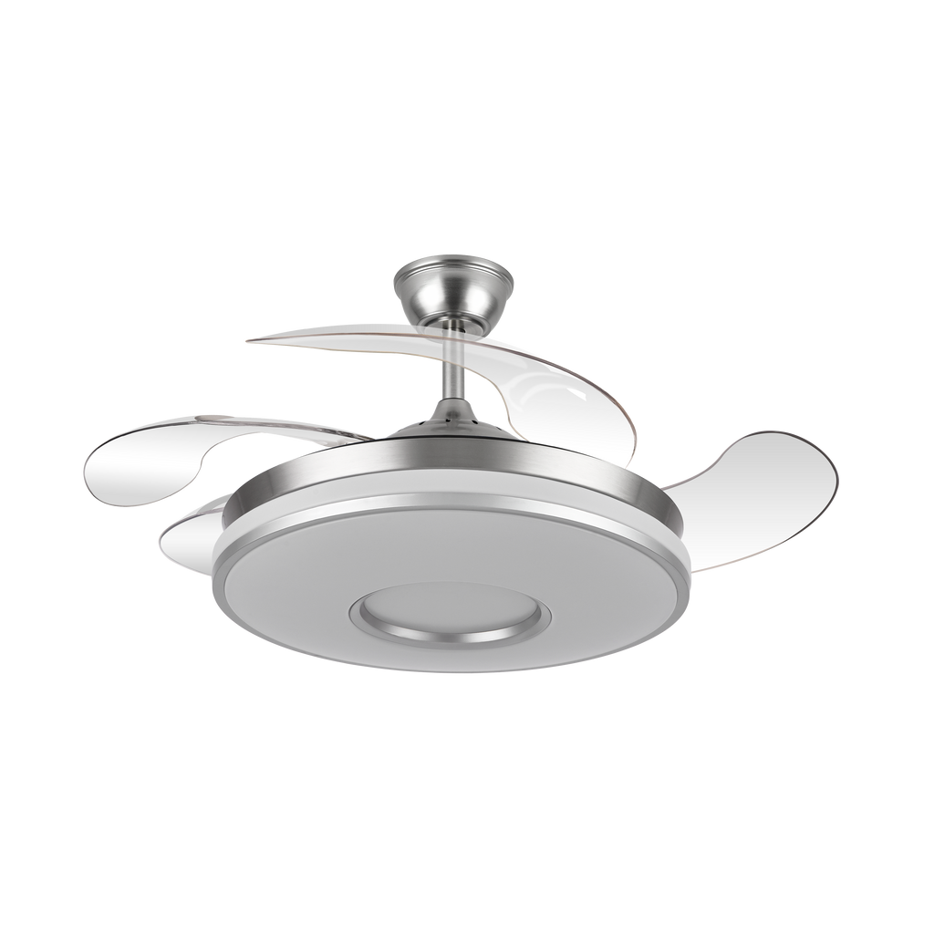 Ventilador de techo moderno con luz LED regulable Fabrilamp / Abrila