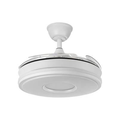 Elegante ventilador de techo con luz LED regulable ideal para salón