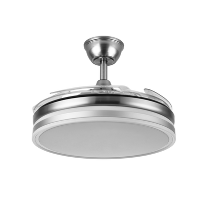 Ventilador de techo silencioso con aspas retráctiles ideal para cualquier estancia