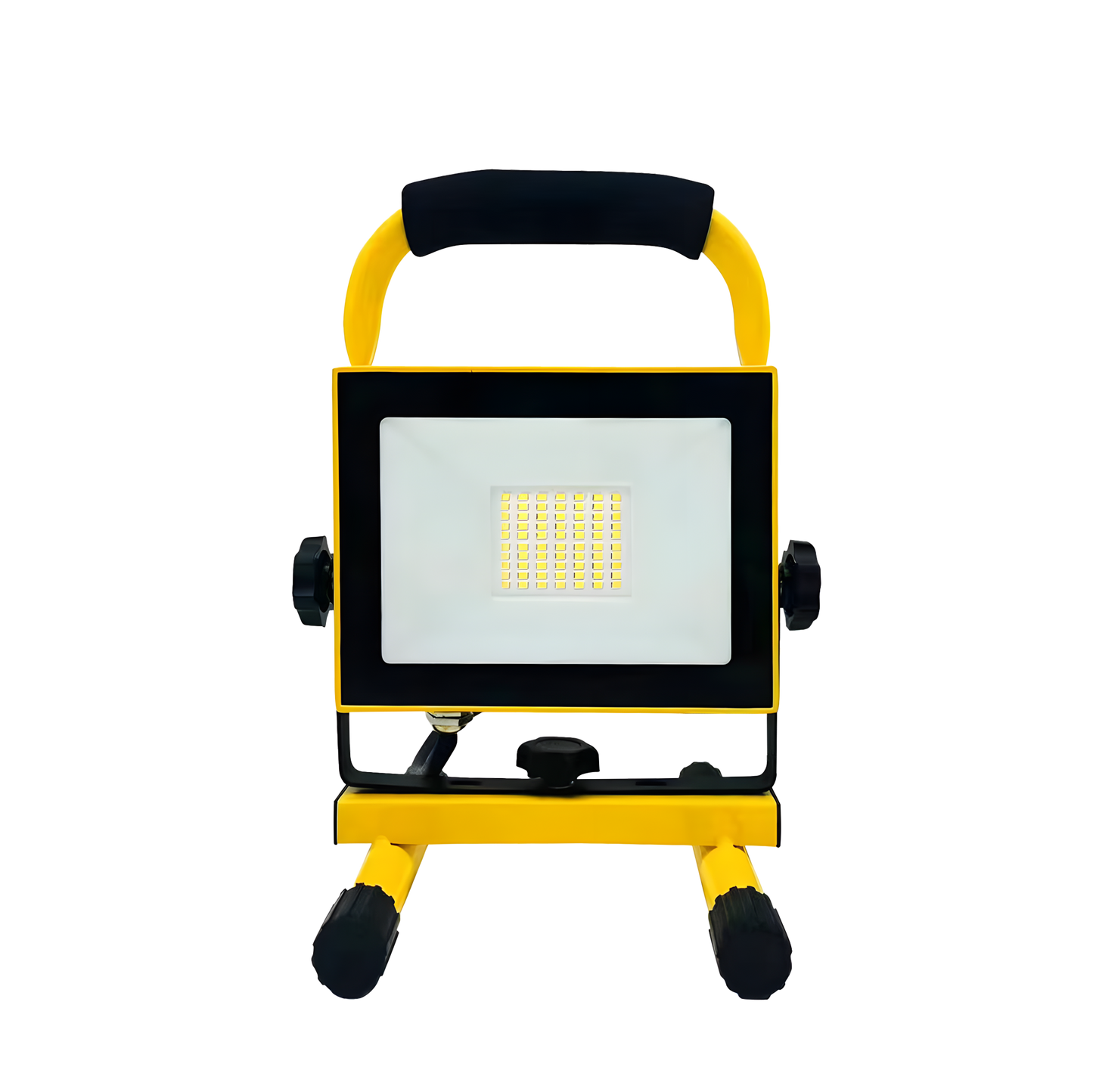 Proyector Coyote fabricado en aluminio color Negro/Amarillo, ideal para iluminación técnica