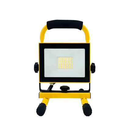 Proyector Coyote fabricado en aluminio color Negro/Amarillo, ideal para iluminación técnica