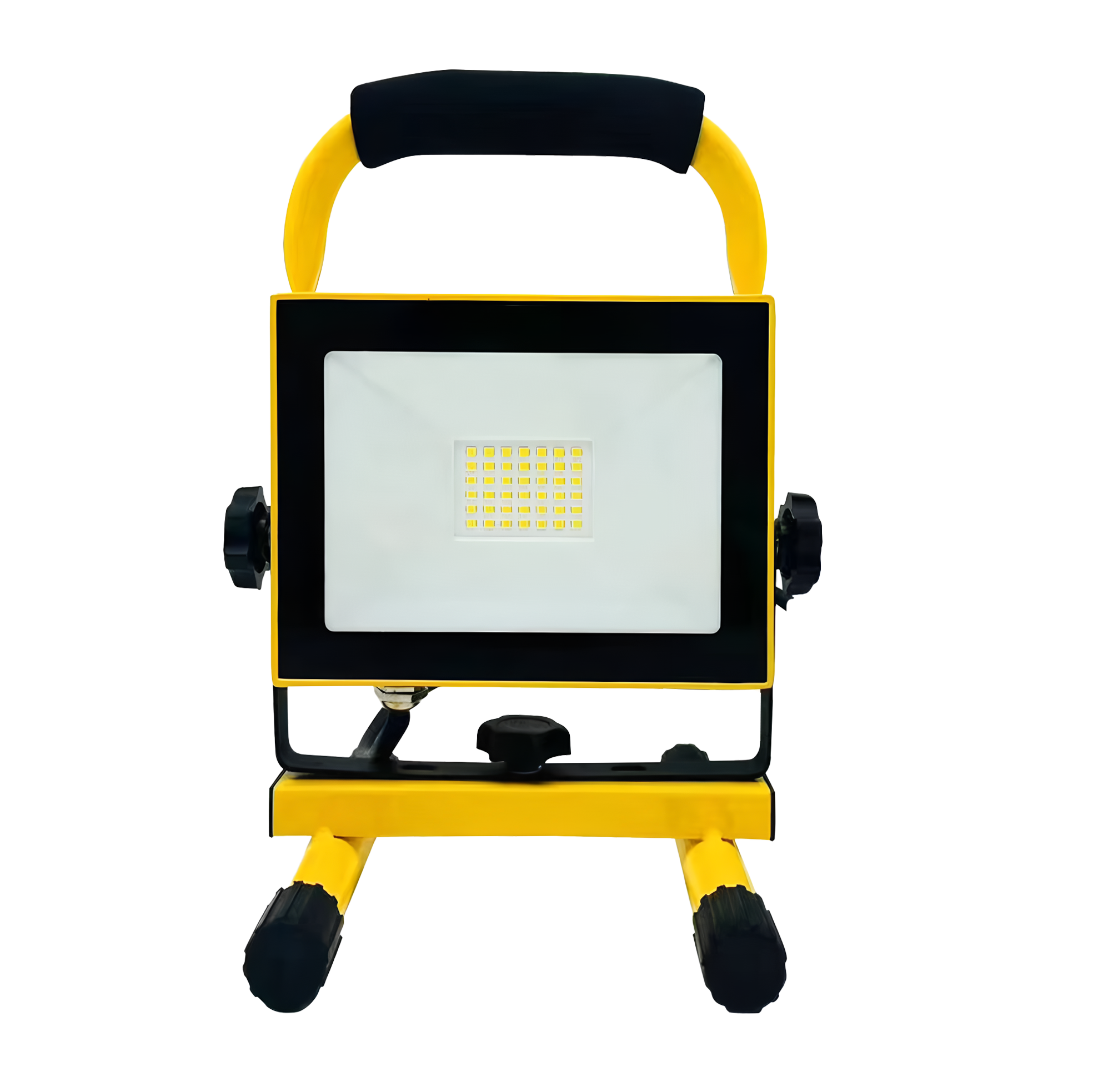 Proyector portátil Coyote Fabrilamp / Abrila fabricado en aluminio color negro/amarillo