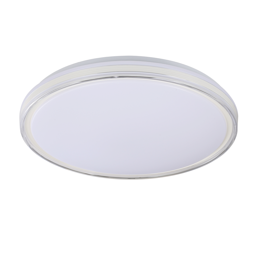 Plafón Nevado fabricado en metal blanco con LED integrado