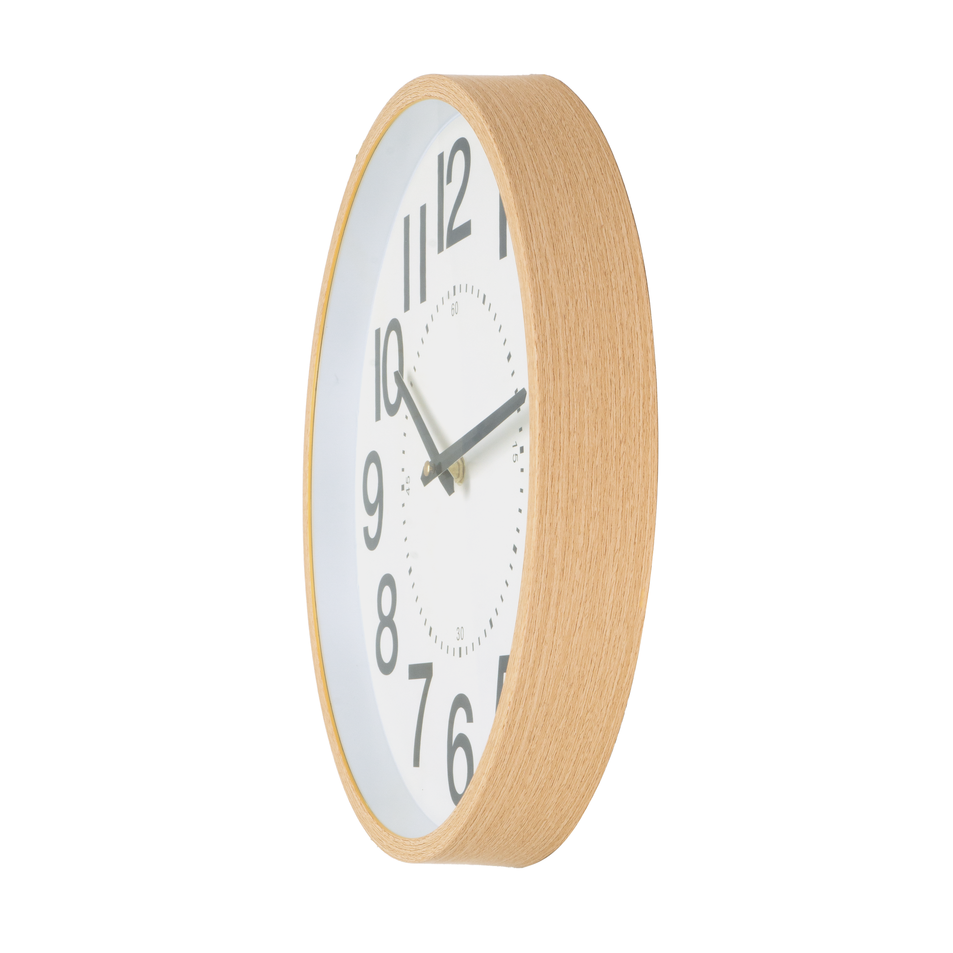 Reloj de pared con movimiento continuo, silencioso y preciso, perfecto para dormitorio