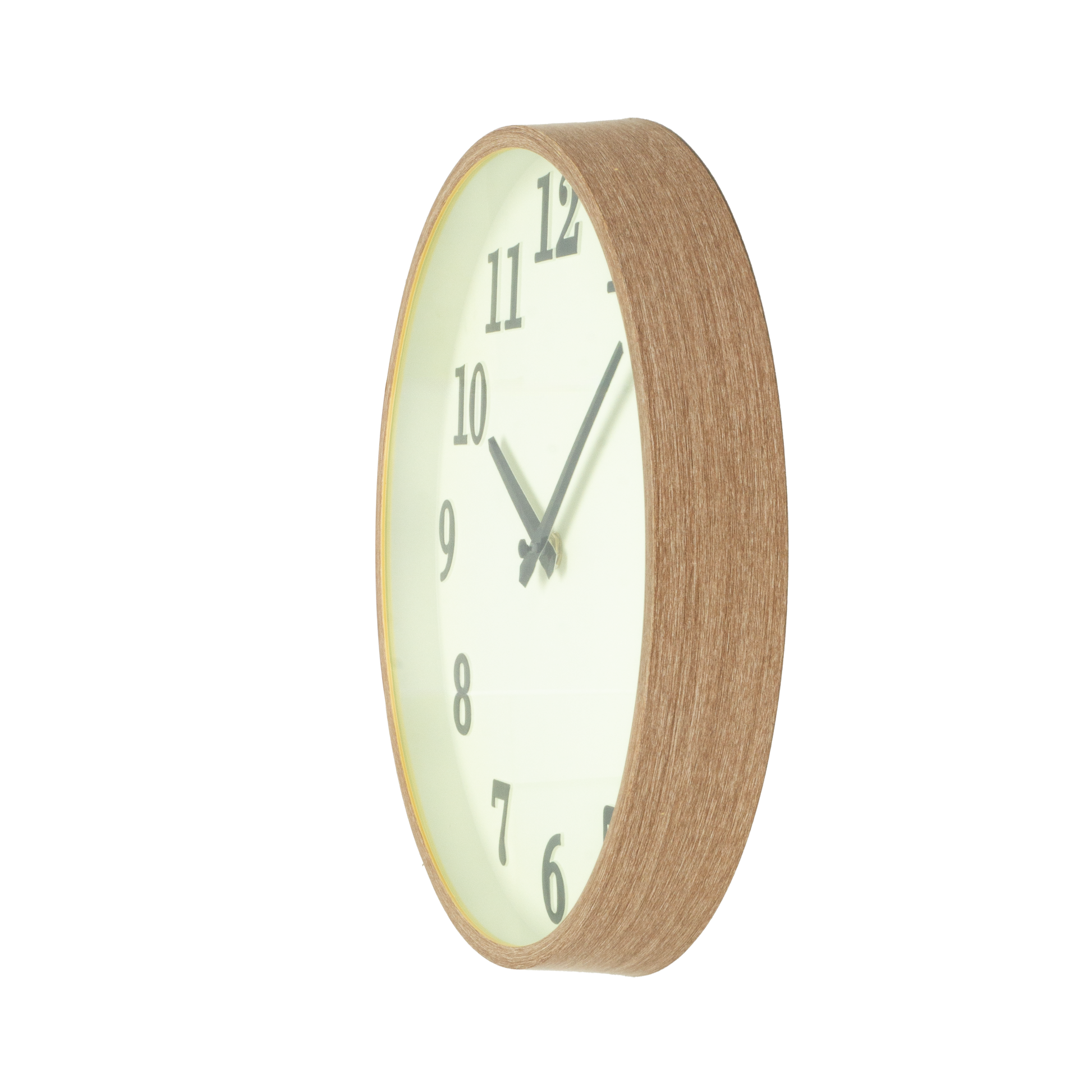 Reloj de pared con movimiento continuo para un ambiente tranquilo