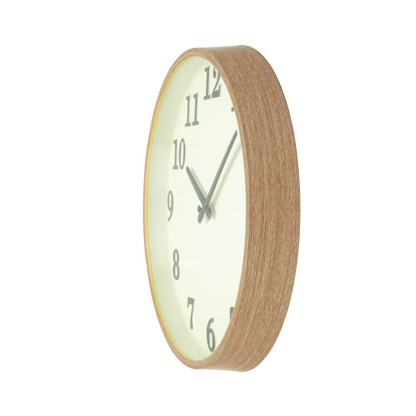 Reloj de pared con movimiento continuo para un ambiente tranquilo
