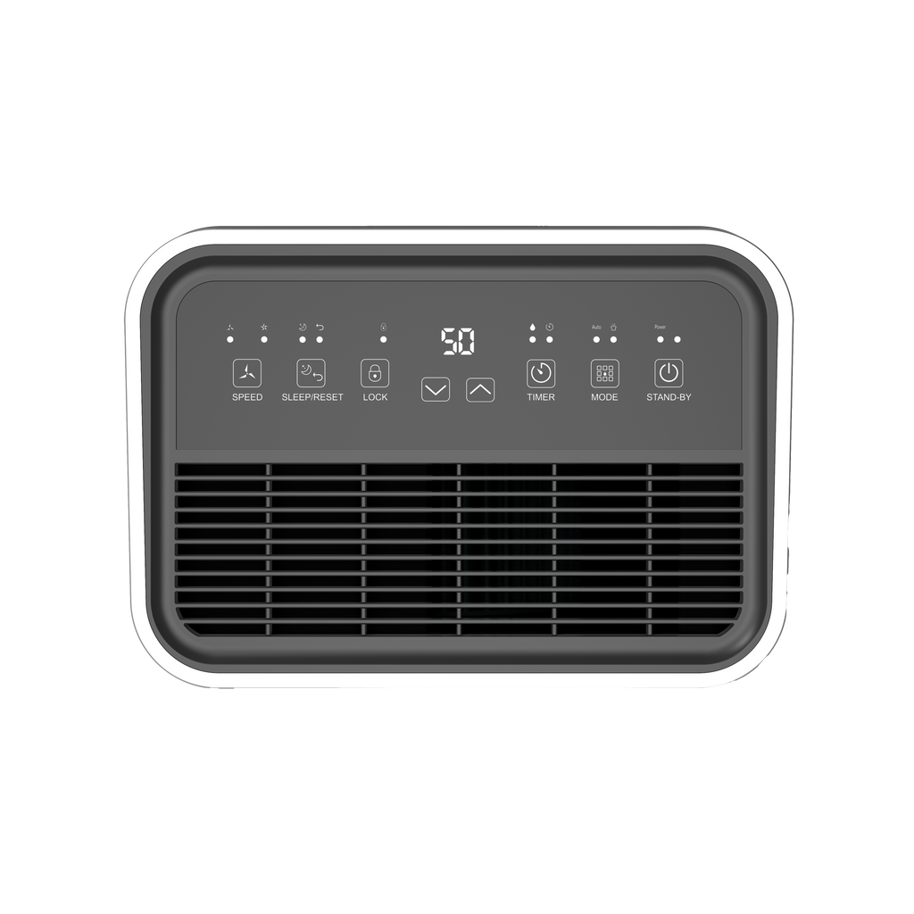 Deshumidificador Fabrilamp / Abrila con panel táctil y temporizador