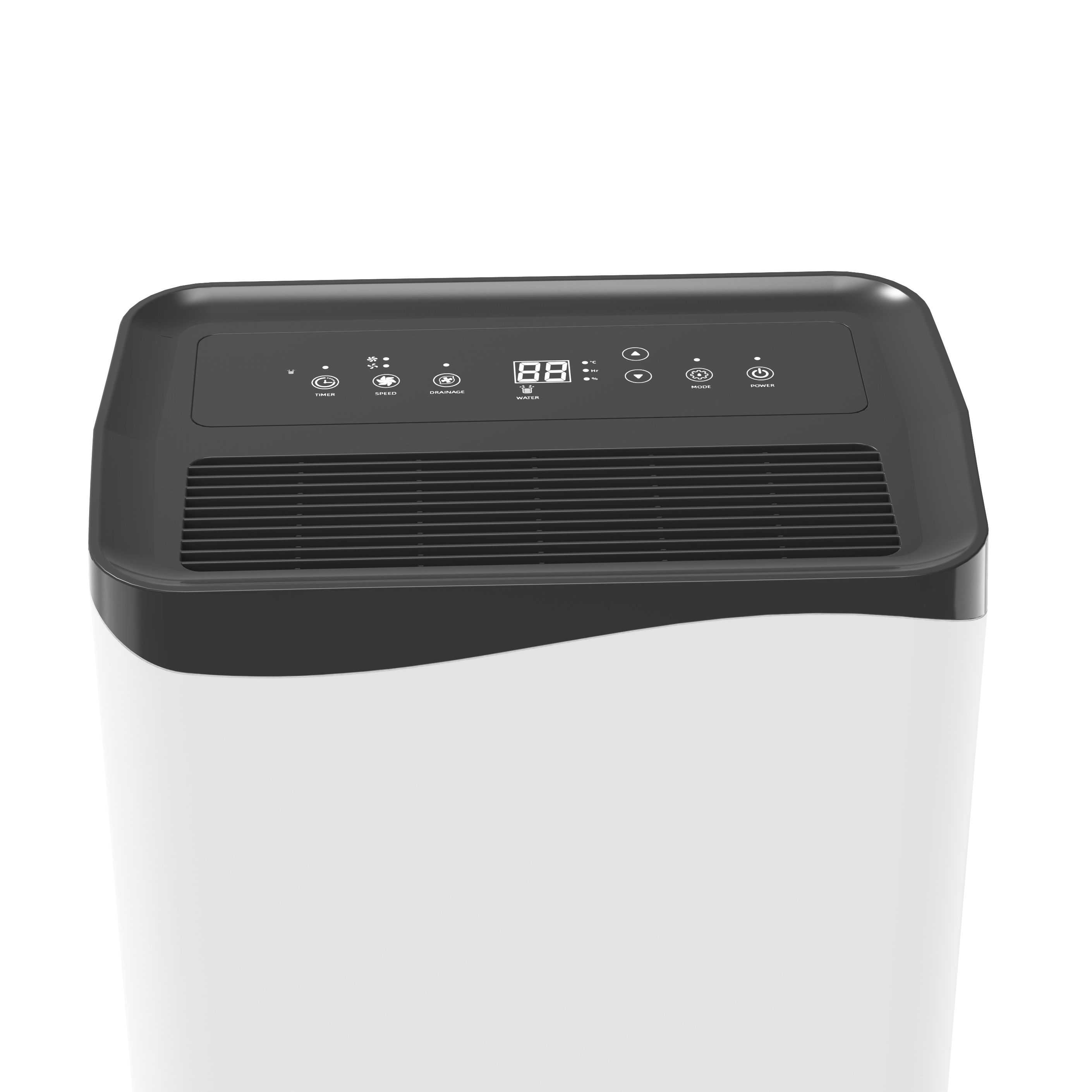 Deshumidificador portátil con panel táctil ideal para el hogar