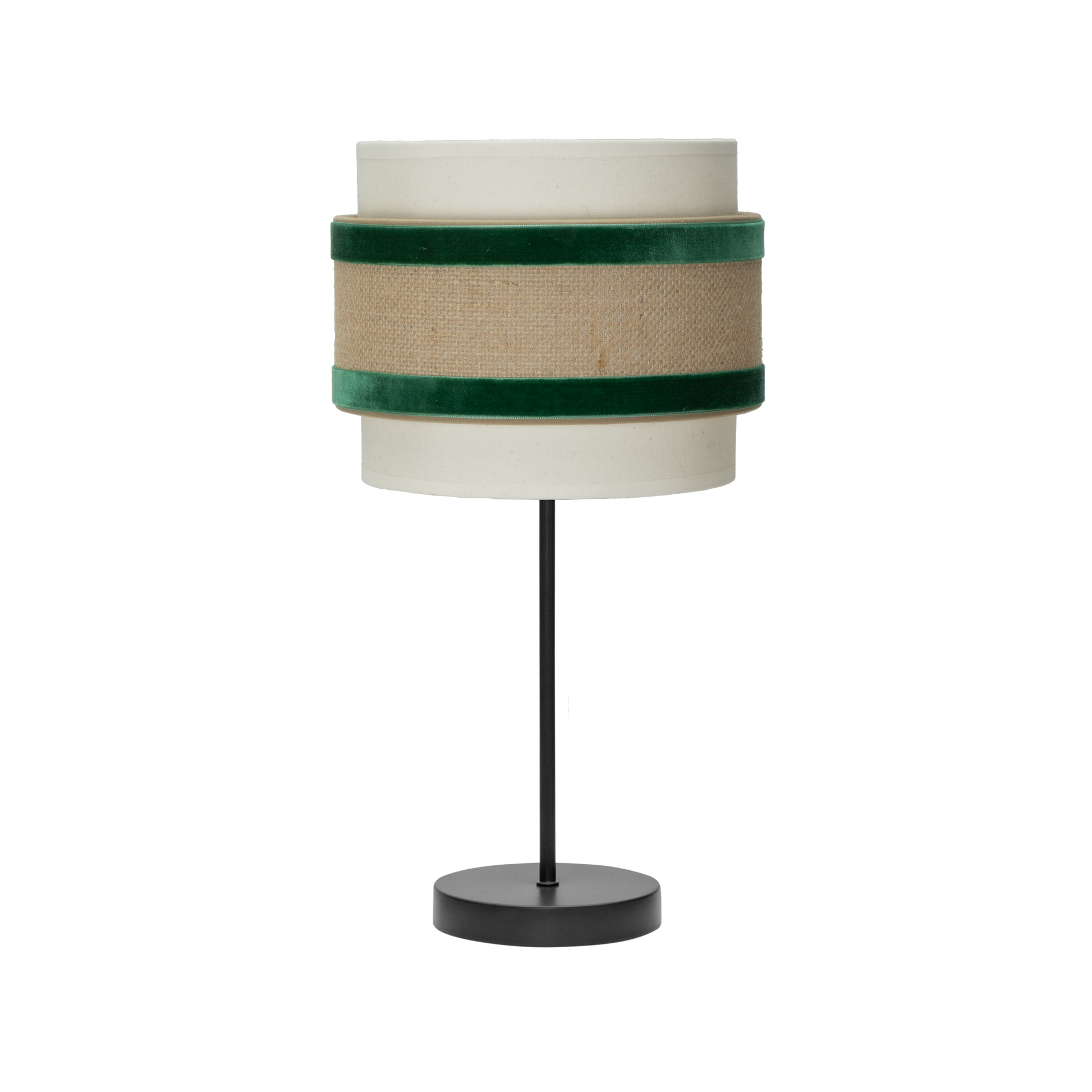 Cornalina fabricada en Metal y Textil color Beis/Verde