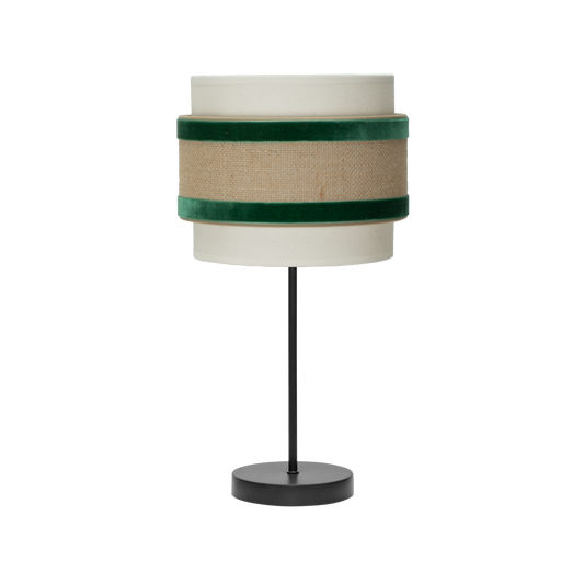 Cornalina fabricada en Metal y Textil color Beis/Verde