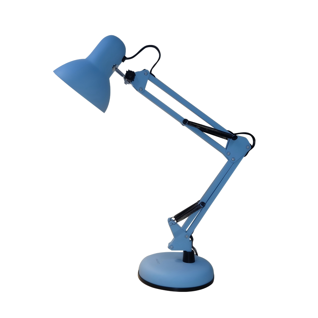 Flexo Viar fabricado en metal color azul para escritorio