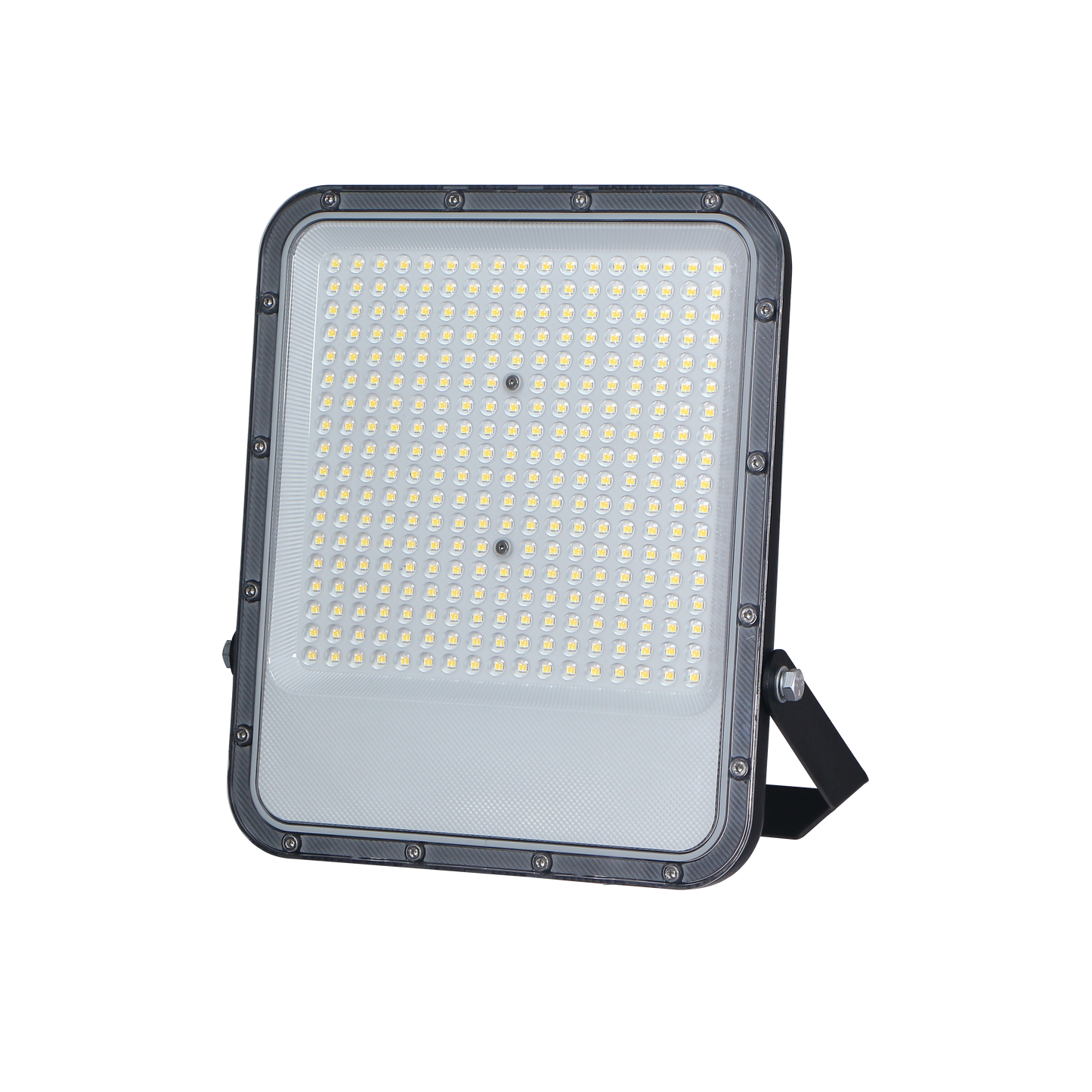 Proyector Impulso fabricado en aluminio color negro, ideal para iluminación exterior potente.