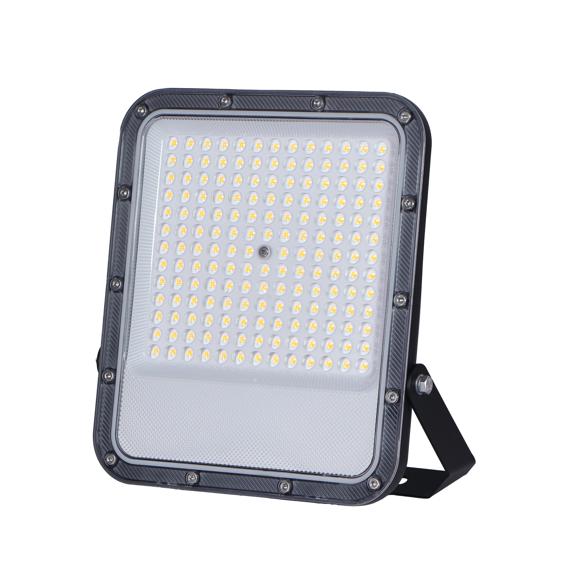 Proyector Impulso fabricado en aluminio color negro, ideal para iluminar jardines