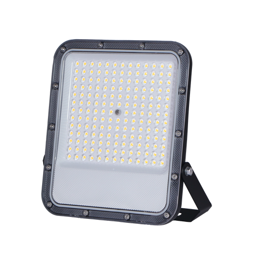 Proyector Impulso fabricado en aluminio color negro, ideal para iluminar jardines