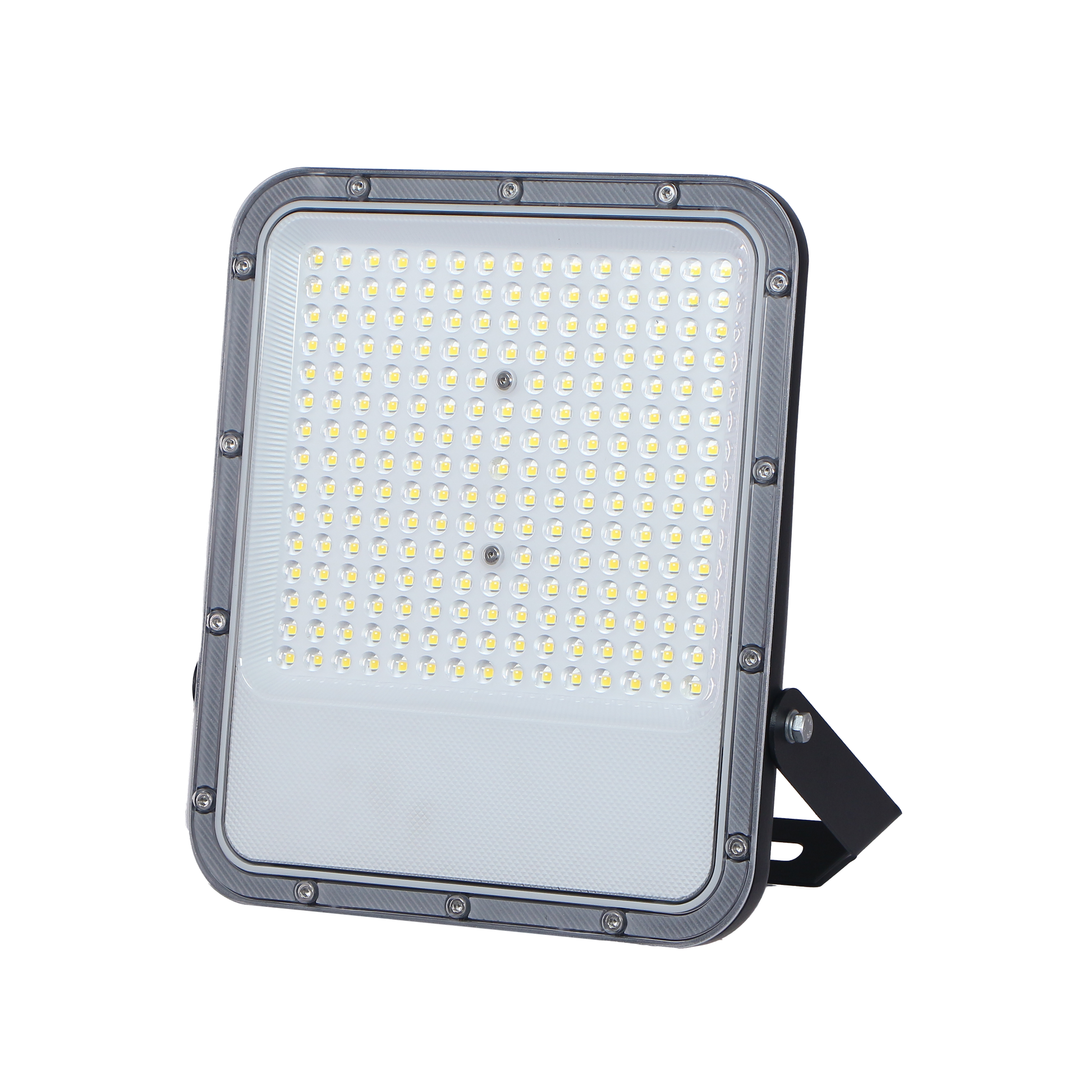 Proyector Impulso fabricado en aluminio color negro, ideal para iluminación exterior de jardines.