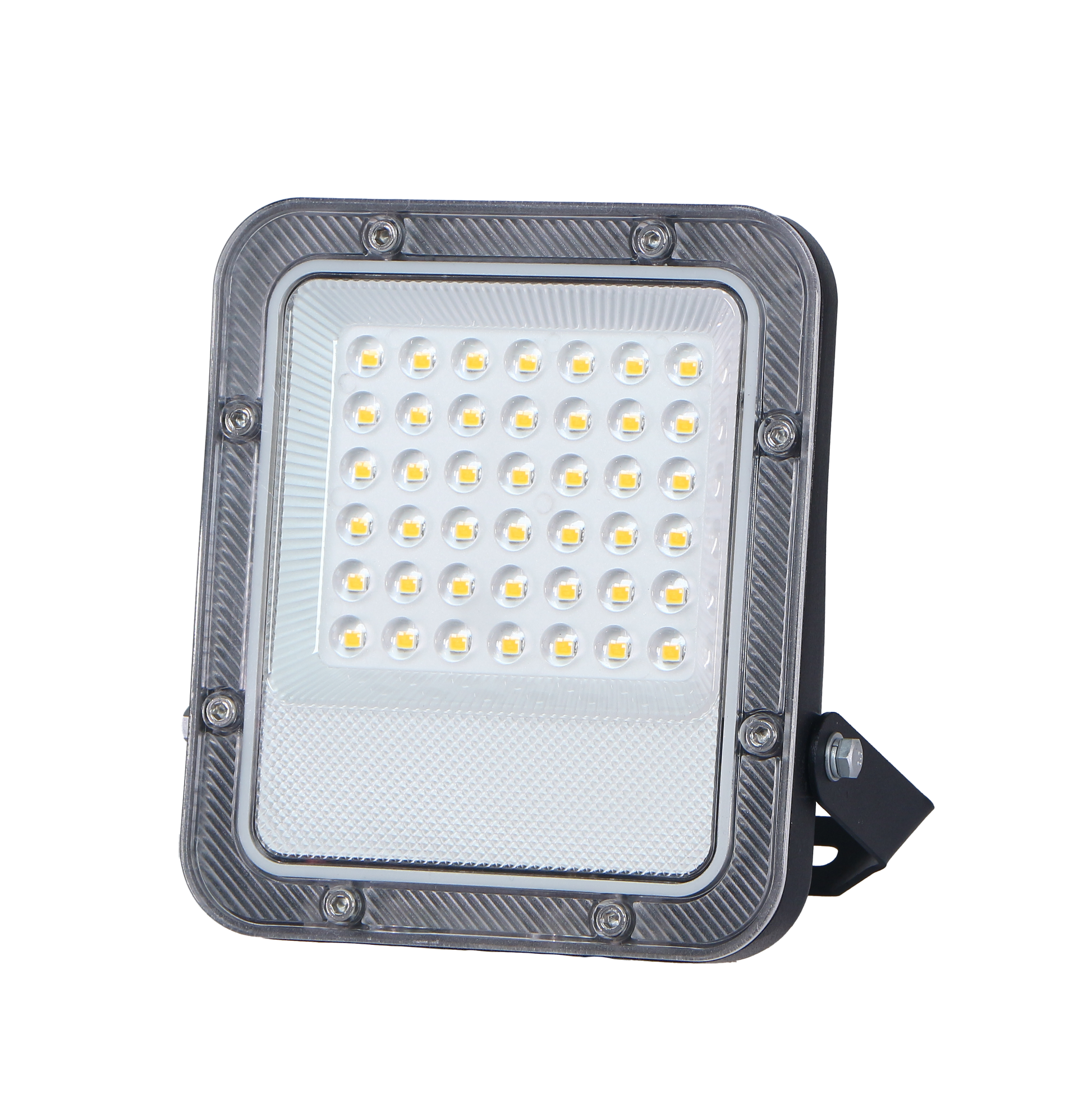 Proyector Impulso fabricado en aluminio color negro, ideal para jardines y fachadas