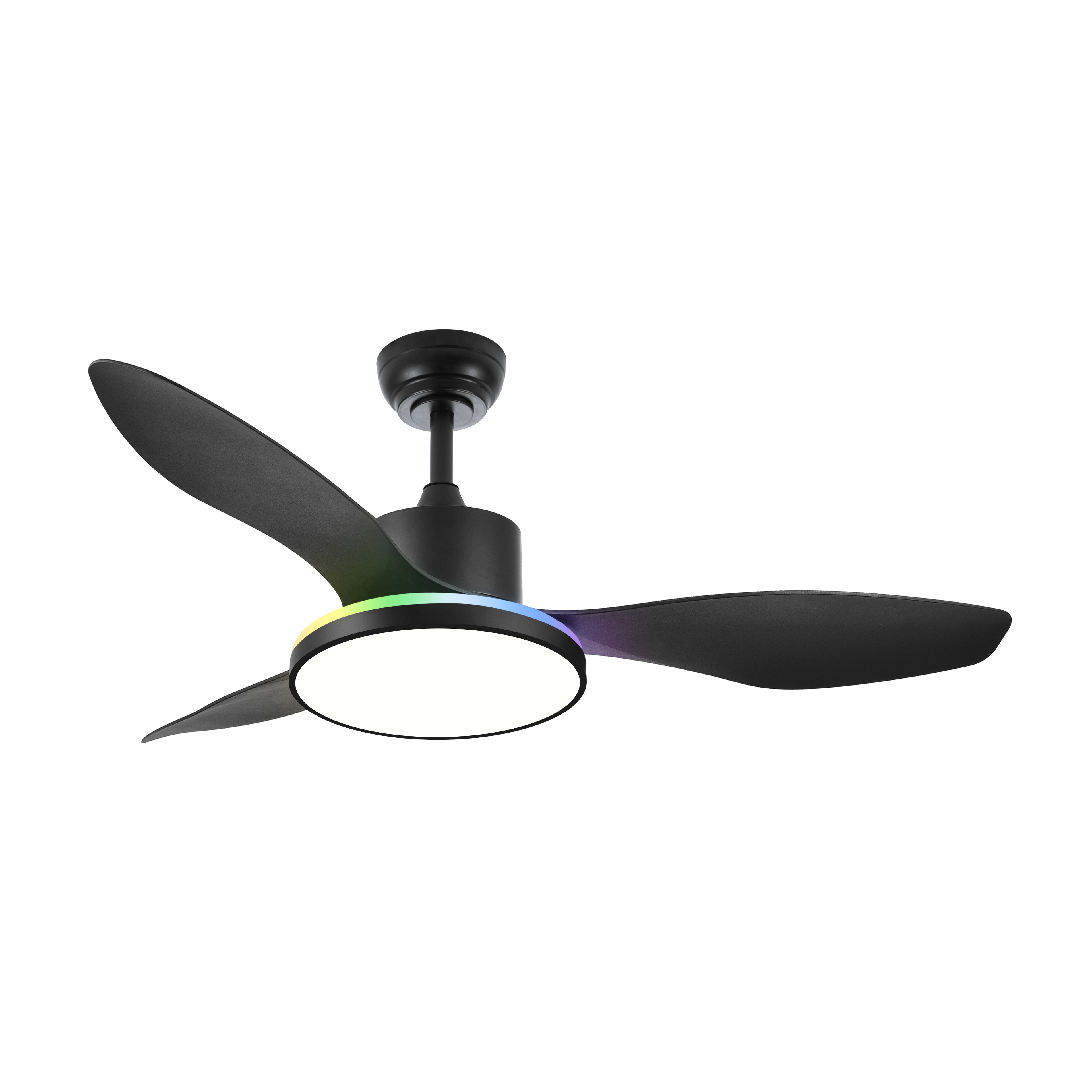 Ventilador de Techo DC Mandala Negro Fabrilamp / Abrila con luz RGB