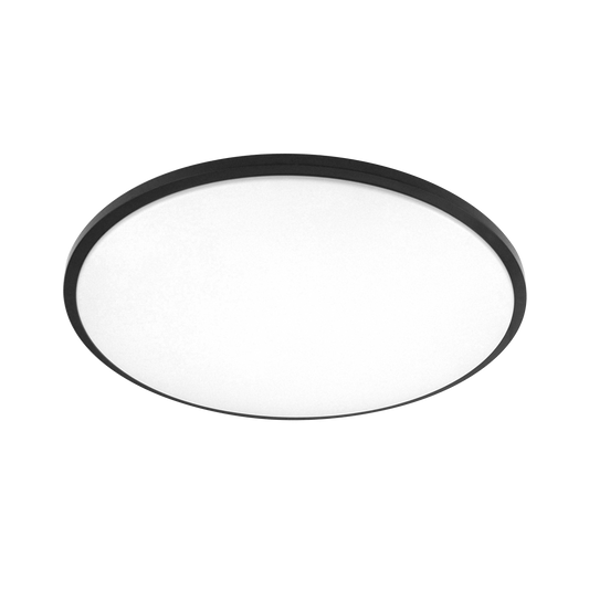 Plafón EGLON fabricado en metal color blanco y negro