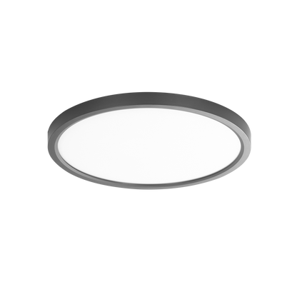 Plafón Faure fabricado en Metal y Policarbonato color Blanco y Negro