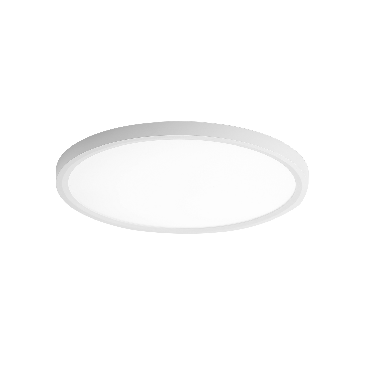 Plafón Faure fabricado en metal color blanco, con luz LED regulable