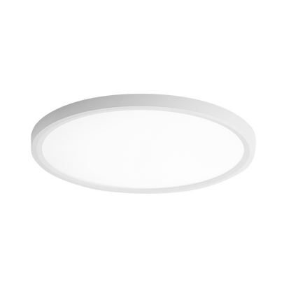 Plafón Faure fabricado en metal color blanco con luz LED