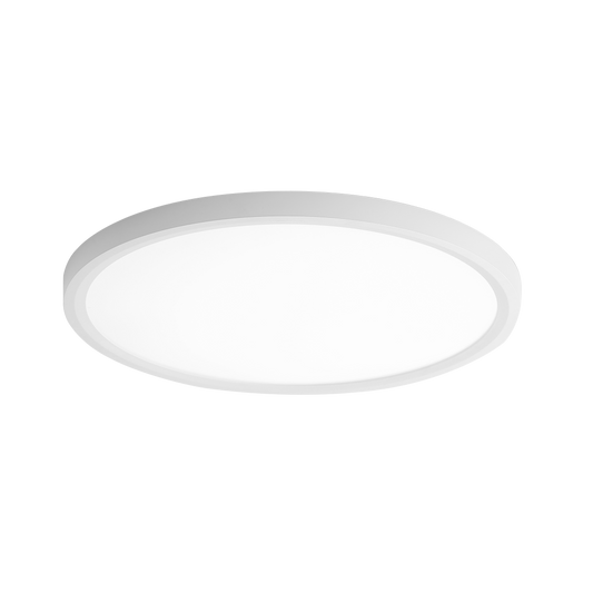 Plafón Faure fabricado en metal color blanco con luz LED