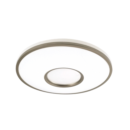 Plafón Perote fabricado en Metal color Blanco con detalle en Cuero