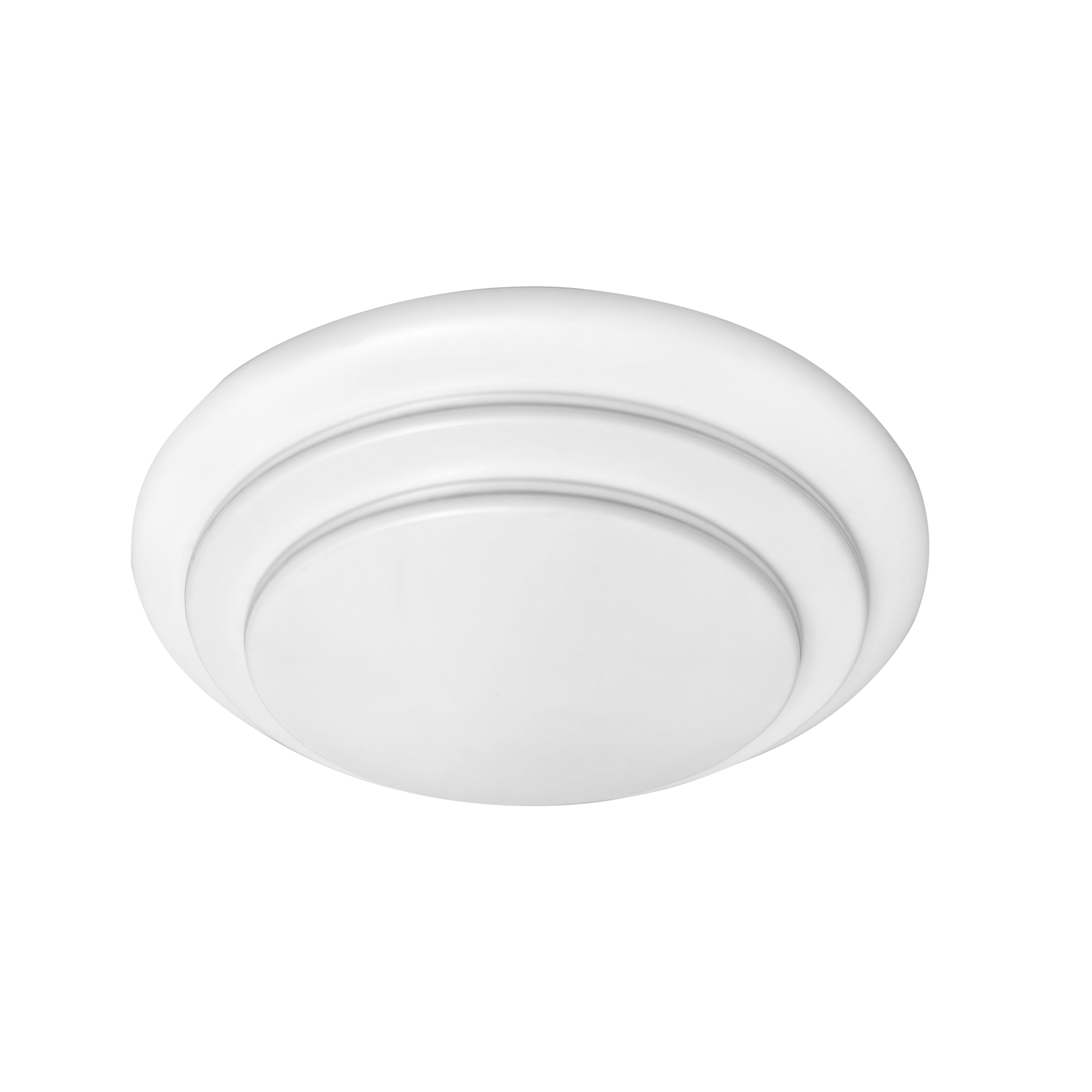 Plafón Tabasco fabricado en Metal color Blanco con difusor de Policarbonato