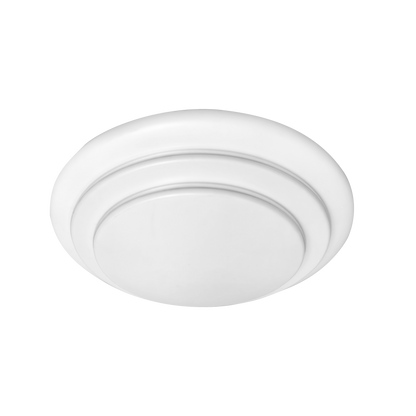 Plafón Tabasco fabricado en Metal color Blanco con difusor de Policarbonato