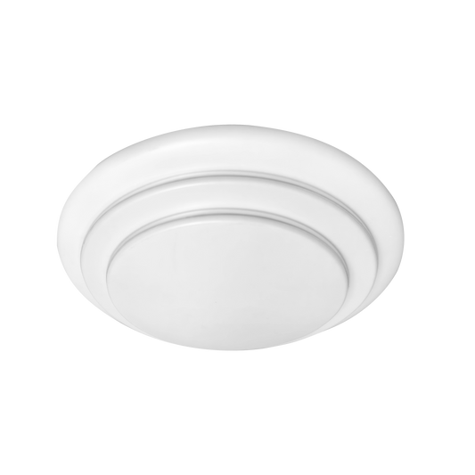 Plafón Tabasco fabricado en Metal color Blanco con difusor de Policarbonato