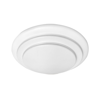Plafón Tabasco fabricado en metal color blanco: Lámpara LED de 36W y 6500K para interiores.