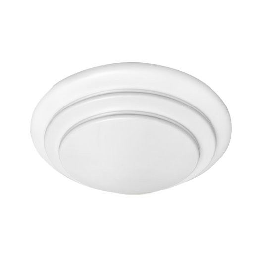 Plafón Tabasco fabricado en metal color blanco: Lámpara LED de 36W y 6500K para interiores.