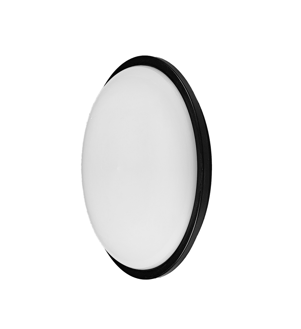 Aplique Pirineo fabricado en metal negro con LED integrado