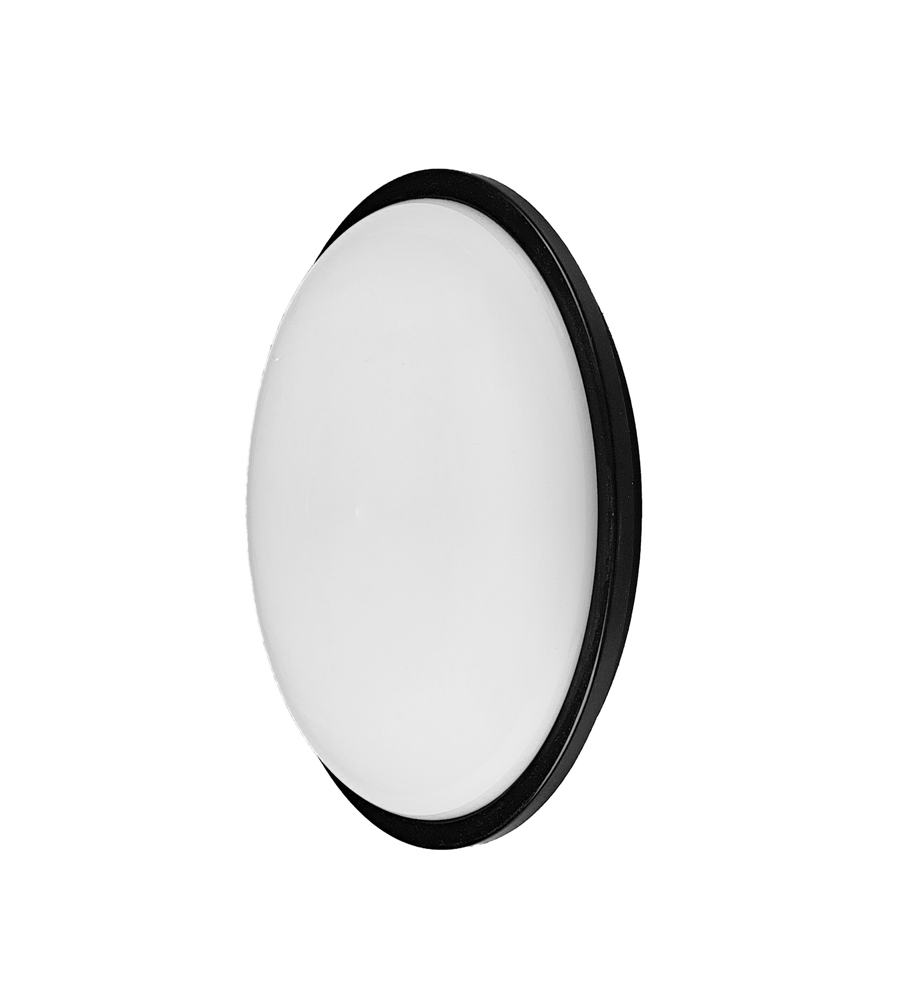 Aplique Pirineo fabricado en metal negro con luz LED 6500K